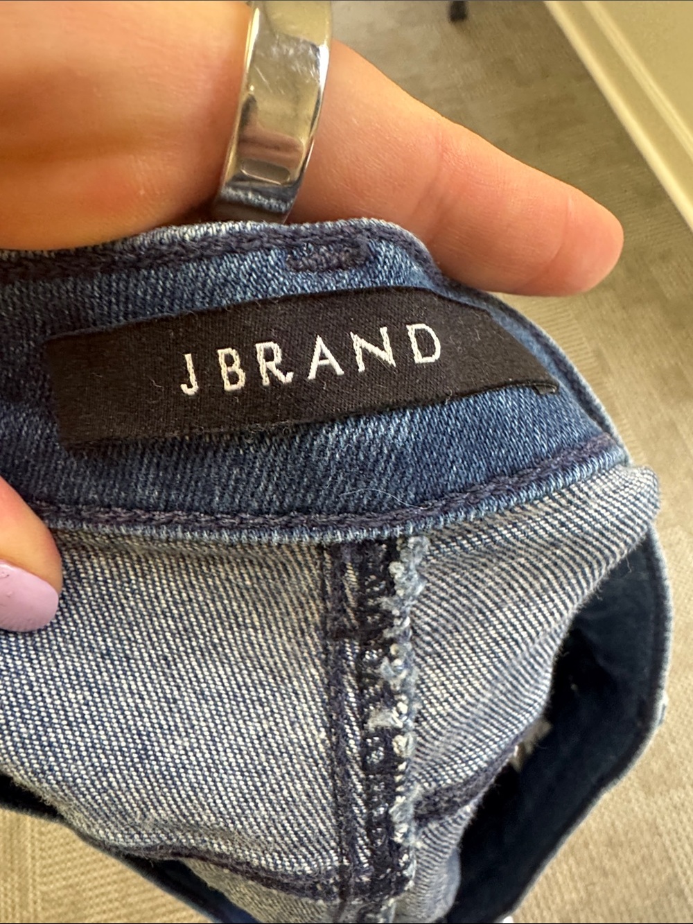 NWT J Brand Bonny Mid-Rise Mini Skirt in Galaxy Wash, size 27 - Picture 4 of 10